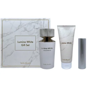 kit Perfume Femenino Stella Dustin Lumina White EDP 100 ml + Loción Corporal