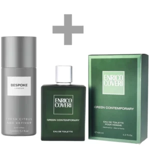Kit Perfume Masculino Enrico Coveri Green Contemporary EDT 100 ml + Desodorante