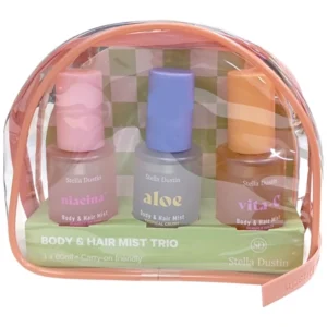 Kit Colonia Spray & Perfume Capilar Feminino Stella Dustin Body & Hair Mist Trio 60 ml