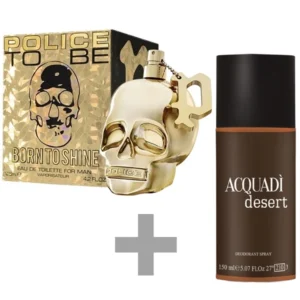 Kit Perfume Masculino Police To Be Born To Shine EDT 125 ml + Desodorante